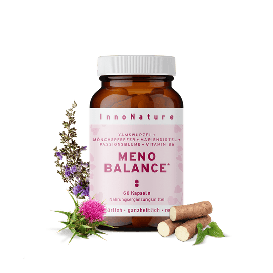 Meno Balance Kapseln - Meno Komplex aus Yamswurzel, Mönchspfeffer, Passionsblume, Mariendistel und Vitamin B6