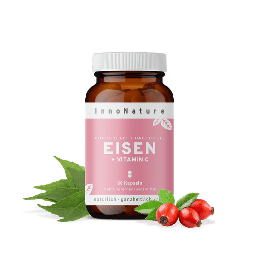  Eisen Kapseln mit Vitamin C | 2-Monatsvorrat