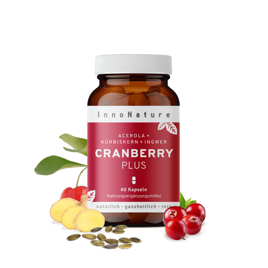  Cranberry Plus Kapseln: Cranberry + Acerola + Kürbiskern + Ingwer