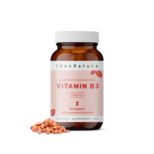  Vitamin B3 Kapseln: Niacin aus Buchweizenkeimlingen