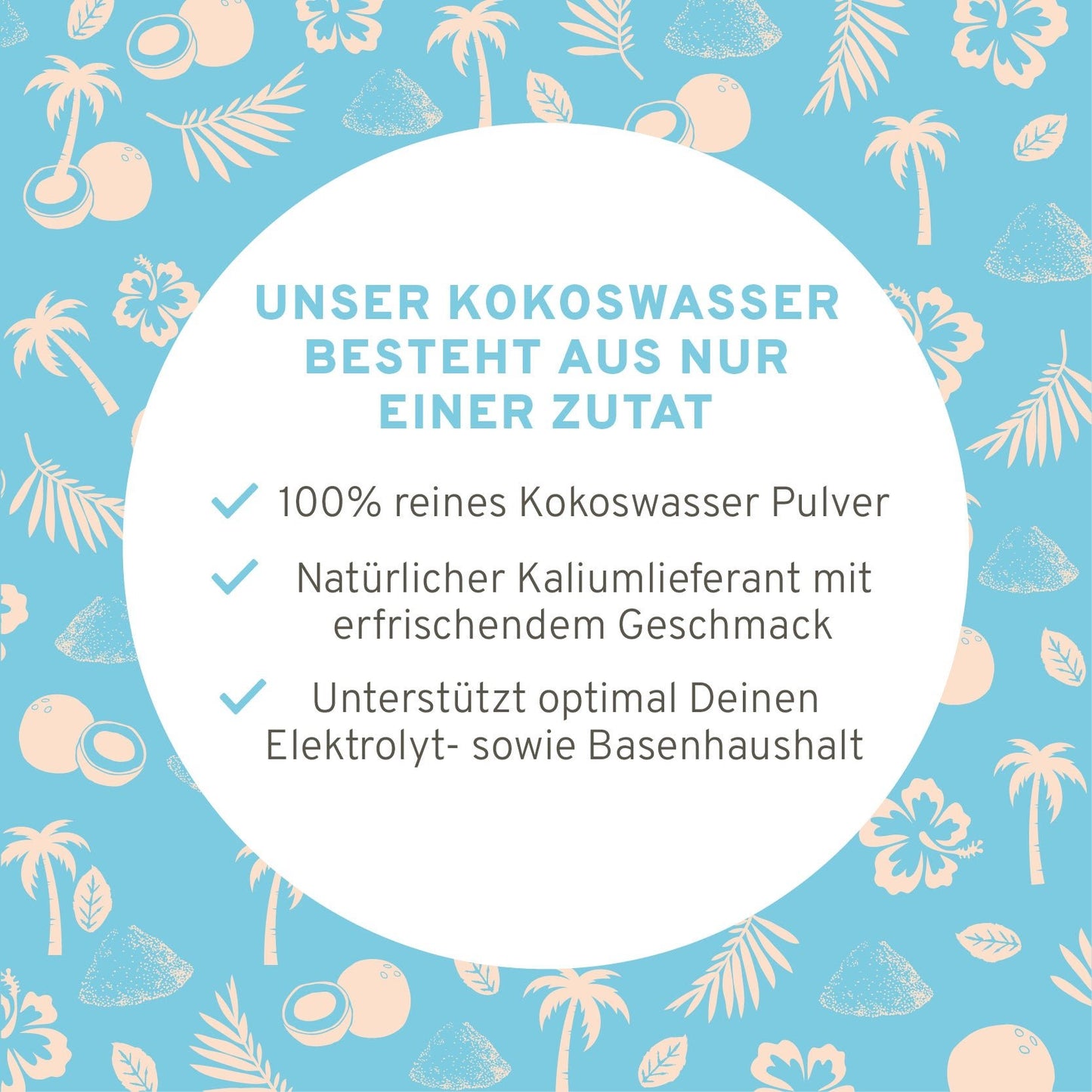 Kokoswasser Pulver