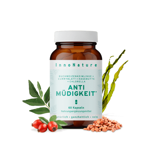  Anti Müdigkeit Kapseln: Buchweizenkeimlinge, Curryblatt, Hagebutte und Chlorella