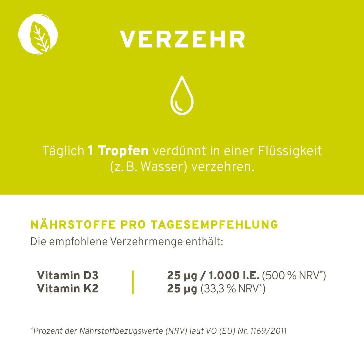 Vitamin D3 + K2 Tropfen Orange 30ml - Aus natürlichen Inhaltsstoffen - Vegan & ohne Tierversuche - Entwickelt von Expertinnen
