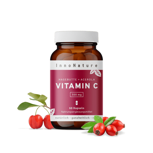 Vitamin C 300 mg Kapseln: Hagebutte + Acerola