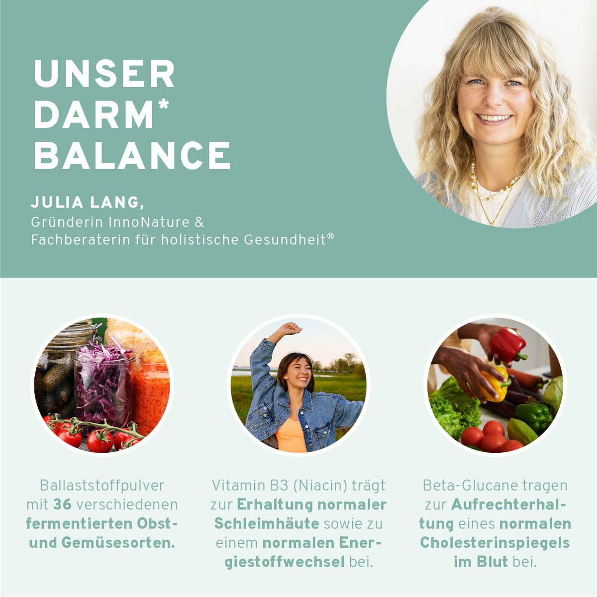 Darm* Balance Adults Pulver 330g - Aus natürlichen Inhaltsstoffen - Vegan & ohne Tierversuche - Entwickelt von Expert*innen