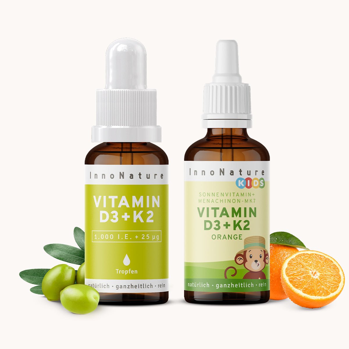 Vitamin D3 + K2 Family Set