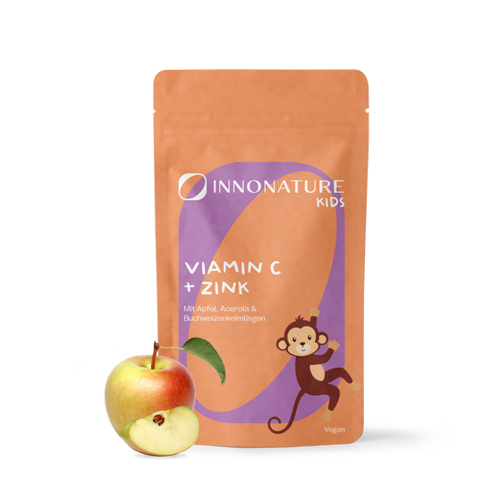  Vitamin C + Zink Kids Pulver: Apfel + Acerola + Buchweizenkeimlinge