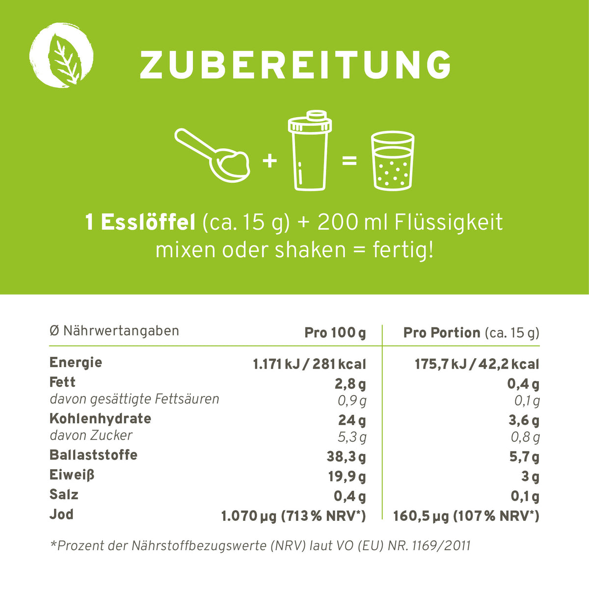 Bio Green Goodness Superfood Shake