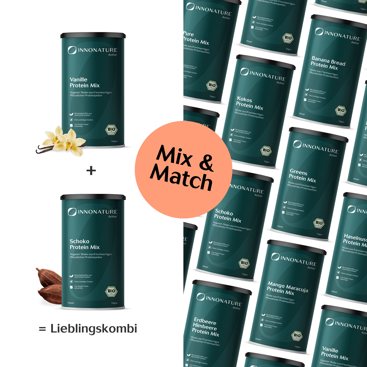 Vegan Protein Set: Wähle Deine 2 Lieblingssorten