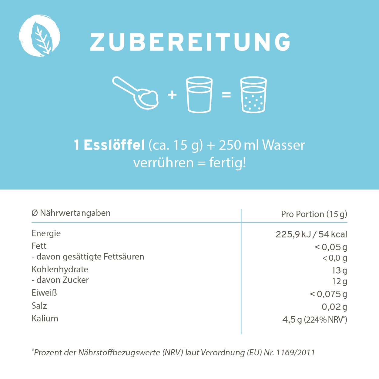 Kokoswasser Pulver