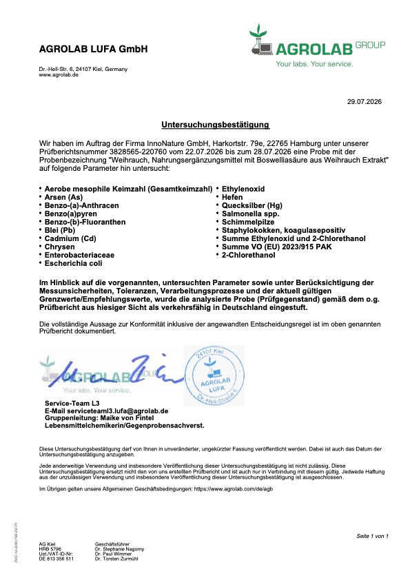 Boswelliasäure: Weihrauch Kapseln