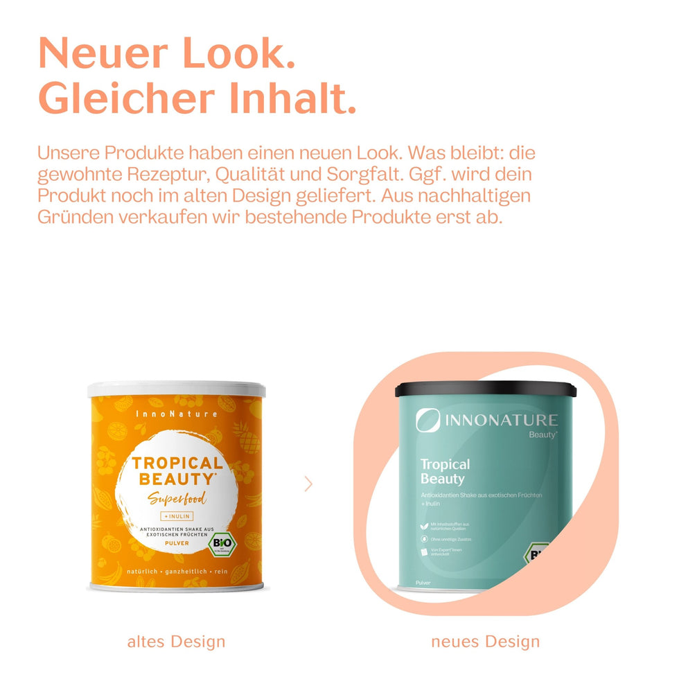 Bio Tropical Beauty Superfood Pulver: Antioxidantienshake aus exotischen Früchten