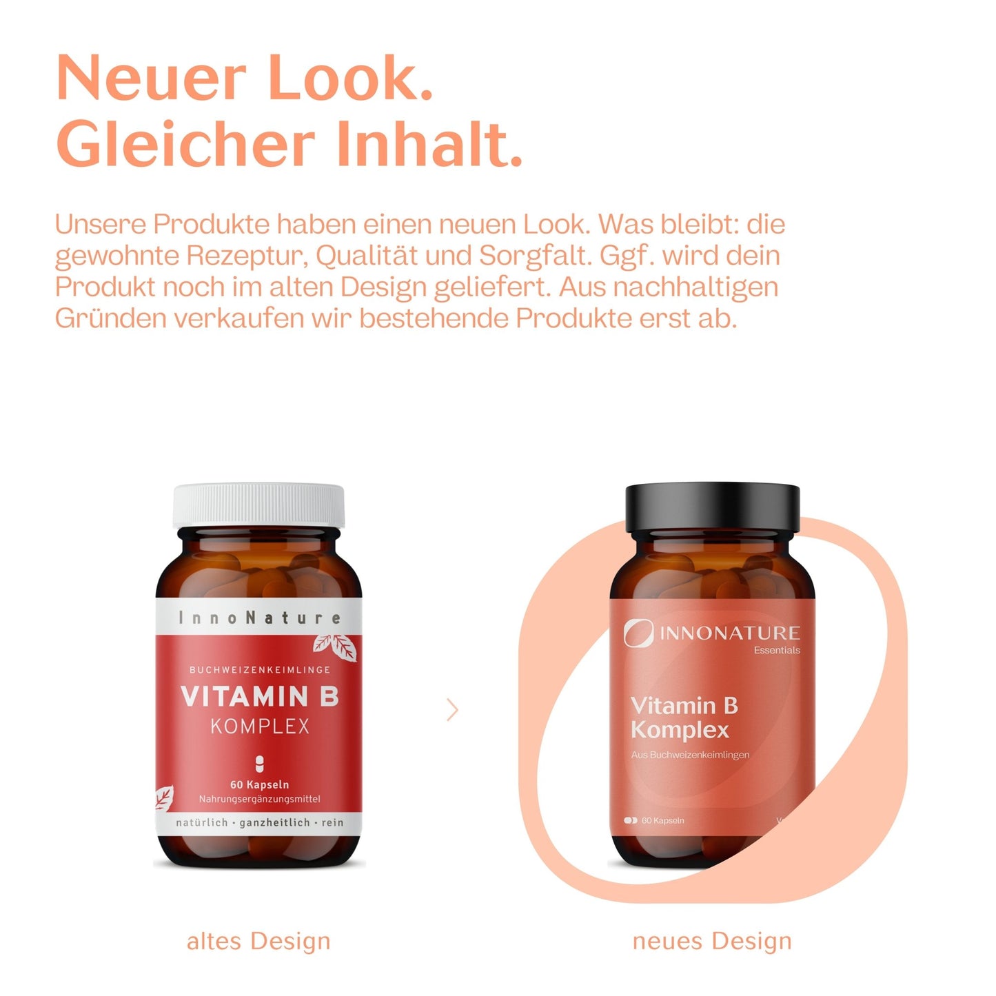 Natürliche Vitamin B Komplex Kapseln