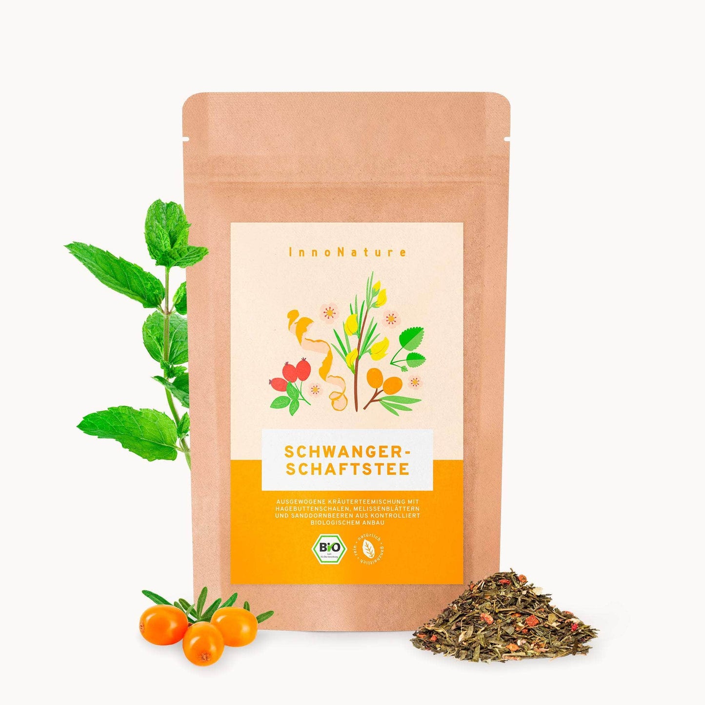 InnoNature Getränkepulver 1x 70g Teemischung Bio Schwangerschaftstee