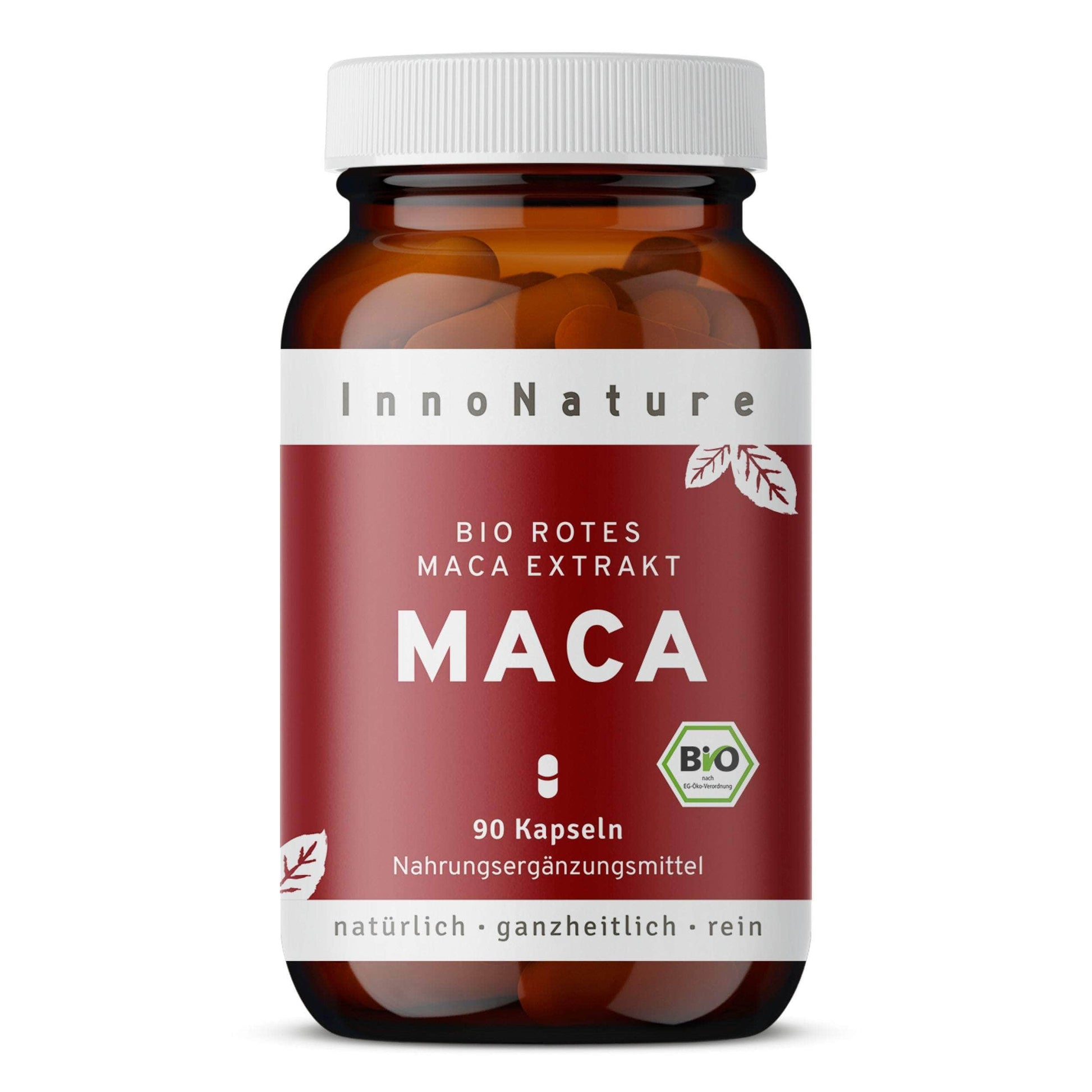 InnoNature Kapseln 1 x 90 Kapseln Bio Rotes Maca Extrakt Kapseln
