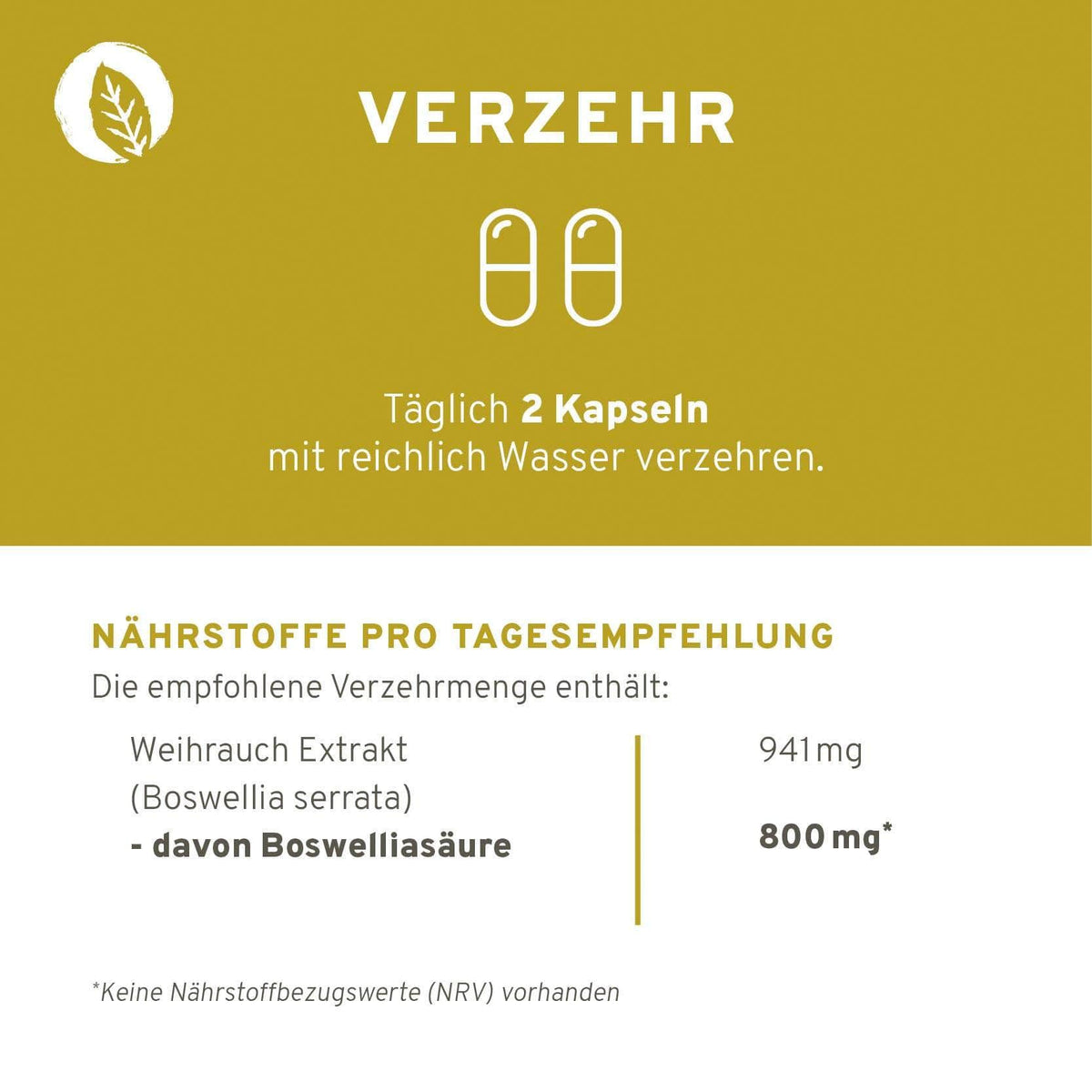 InnoNature Kapseln 1x 120 Kapseln Boswelliasäure: Weihrauch Kapseln