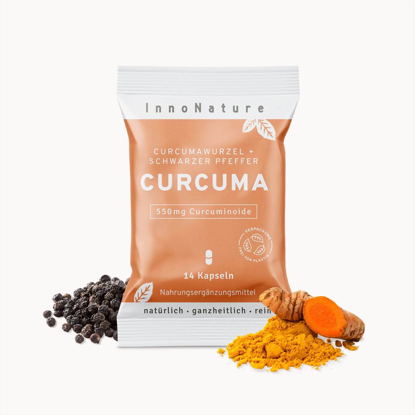 InnoNature Kapseln 1x Wochenvorrat (14 Kapseln) Mini Curcuma Kapseln
