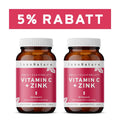 InnoNature Kapseln 2x Monatsvorrat (2x60 Kapseln) Vitamin C + Zink 60 Kapseln