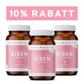 InnoNature Kapseln 3x Viermonatsvorrat (3x120 Kapseln) Eisen + Vitamin C Kapseln aus Curryblättern + Hagebutte