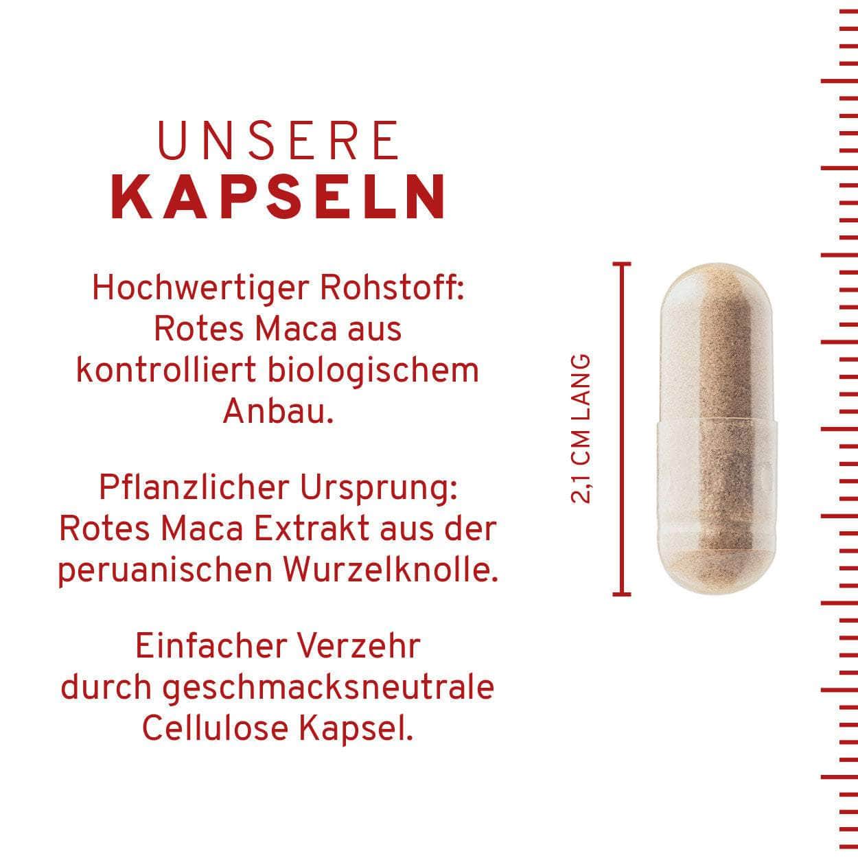 InnoNature Kapseln Bio Rotes Maca Extrakt Kapseln
