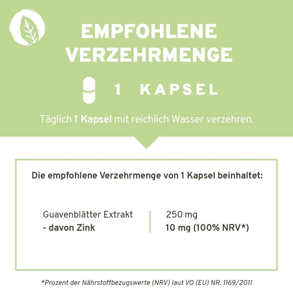 InnoNature Kapseln Guavenblätter: Natürliche Zink Kapseln