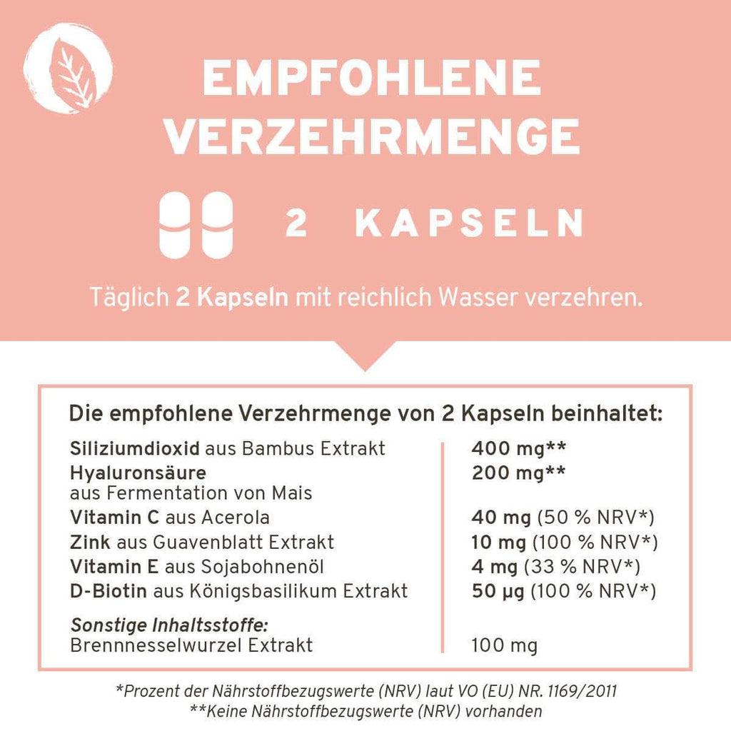 InnoNature Kapseln InnoRefill: Haut-Haare-Nägel Kapseln im Nachfüllbeutel