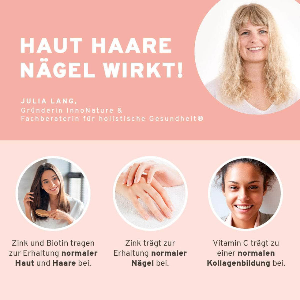InnoNature Kapseln InnoRefill: Haut-Haare-Nägel Kapseln im Nachfüllbeutel