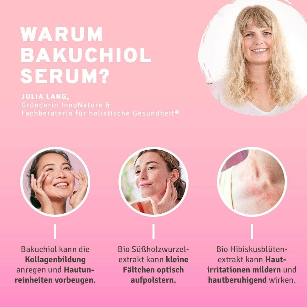 InnoNature Pakete 1x Set (1x Bakuchiol Serum, 1x Bio Face Oil) Slow Aging Set