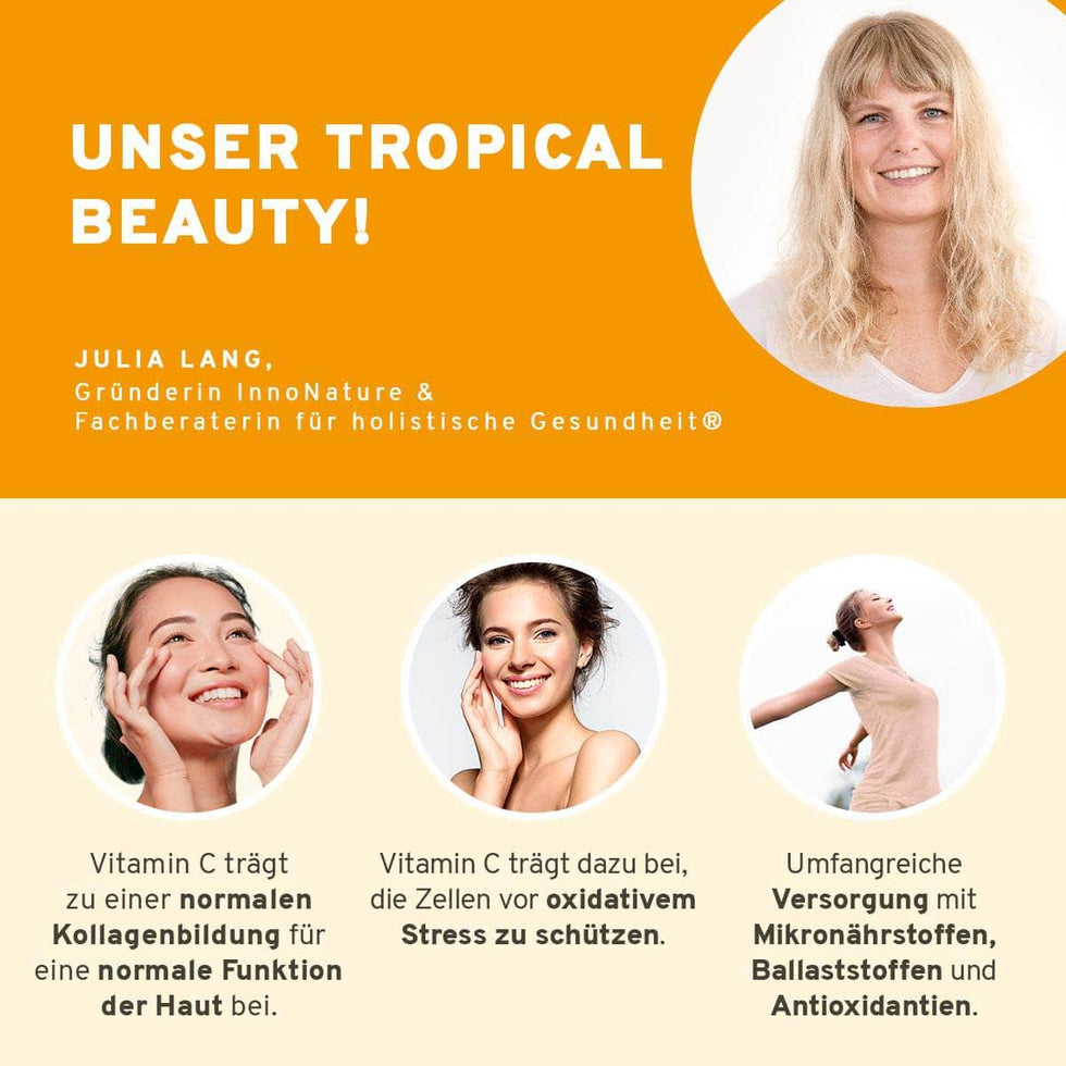 InnoNature Pakete 1x Veganer Protein Mix Pure, 1x Happy Berry, 1x Tropical Beauty Mix&Match-Shake-Paket