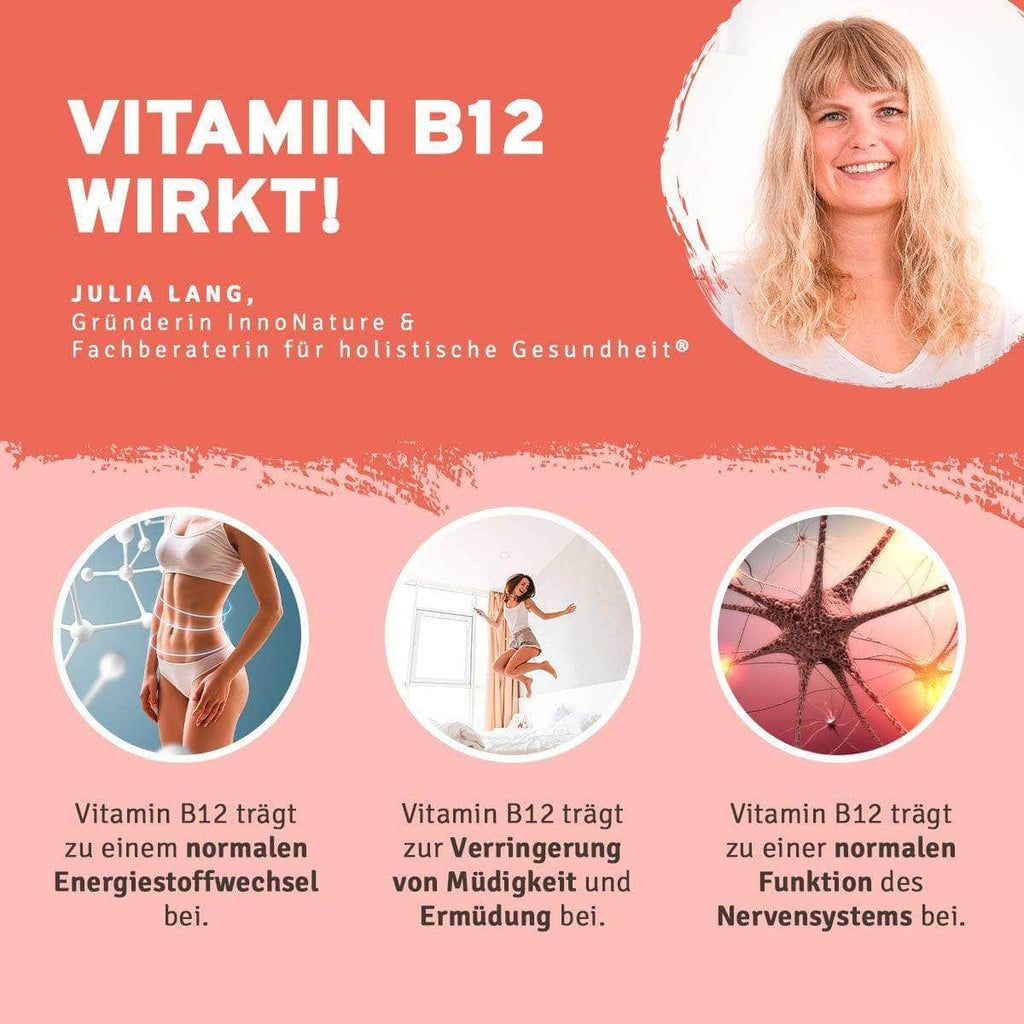 InnoNature Pakete 1x Vorrat (1x Flohsamenschalen Plus Kapseln, 1x Haut-Haare-Nägel Kapseln, 1x Vitamin B12, 1x Lemon Morning) was.kai.sagt-Essentials-Paket
