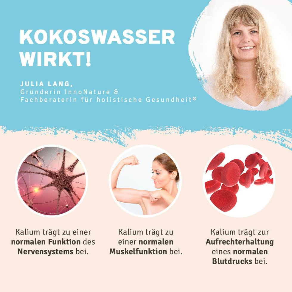 InnoNature Pakete 1x Vorrat (1x Happy Berry, 1x Kokoswasser) Sommer-Shake-Set