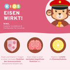 InnoNature Pakete 1x Vorrat (1x Omega 3 Kids, 1x Eisen Kids, 1x Immun Kids, 1x Vitamin B12 Kids) Lernstark-Kids-Paket
