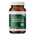 InnoNature Presslinge 1x Monatsvorrat (360 Presslinge) Bio Chlorella + Spirulina Presslinge