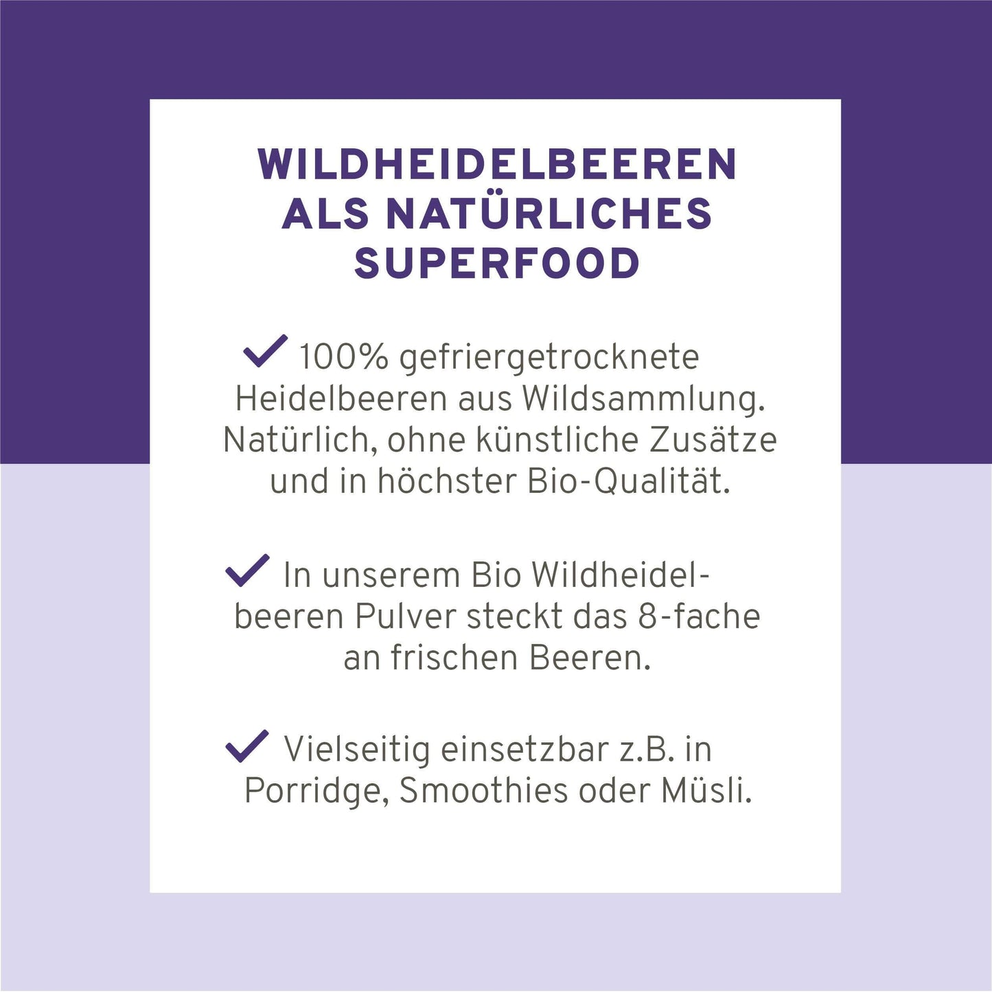 InnoNature Pulver 1x 100g Pulver Bio Wildheidelbeeren