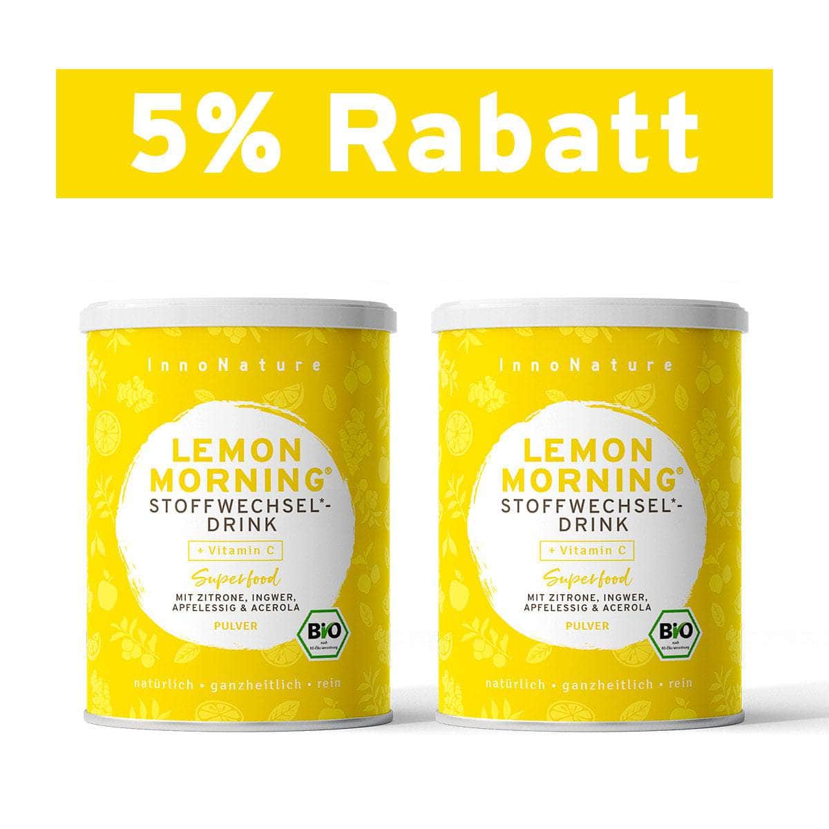InnoNature Pulver 2x 150g Pulver Bio Lemon Morning