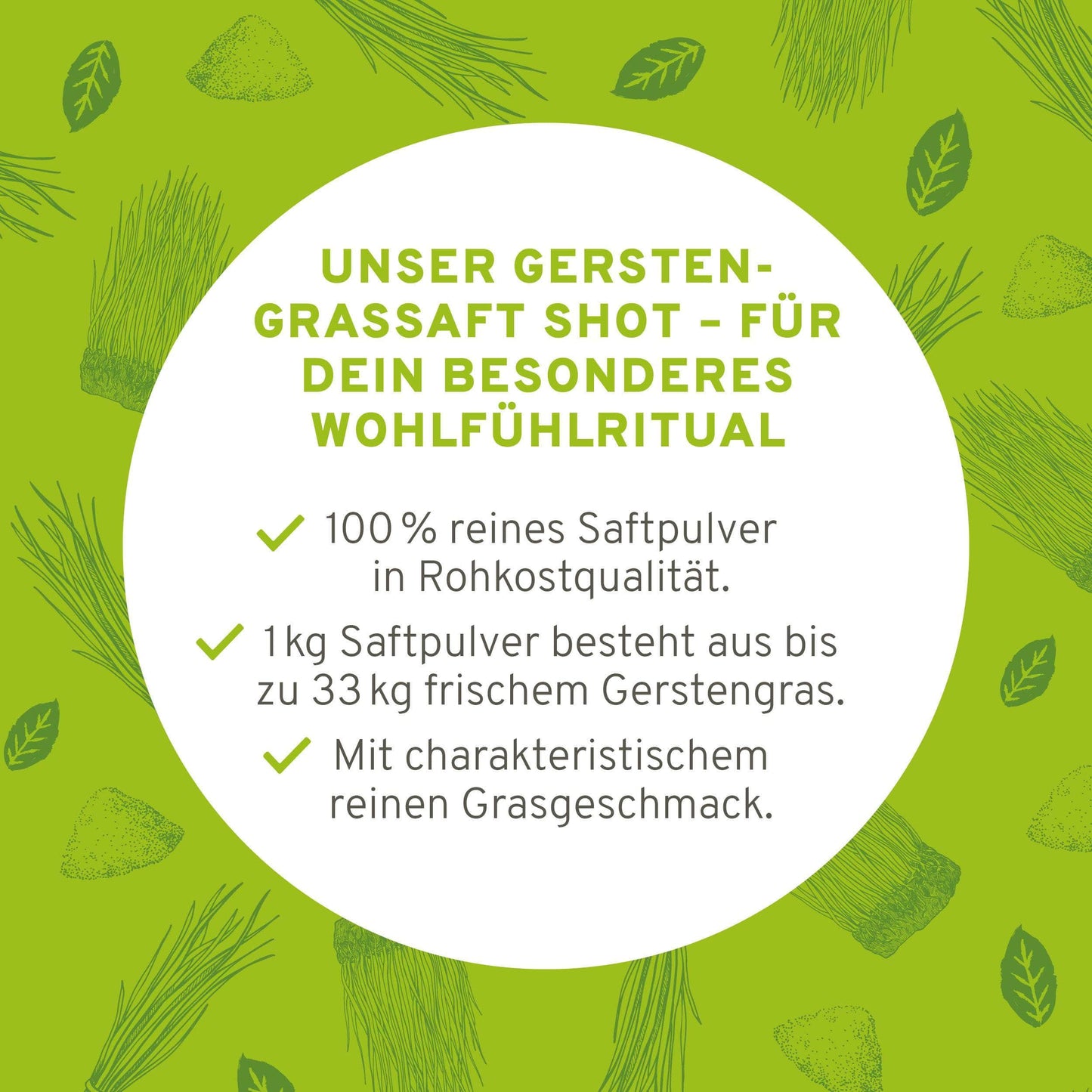 InnoNature Pulver Bio Gerstengrassaft Shot