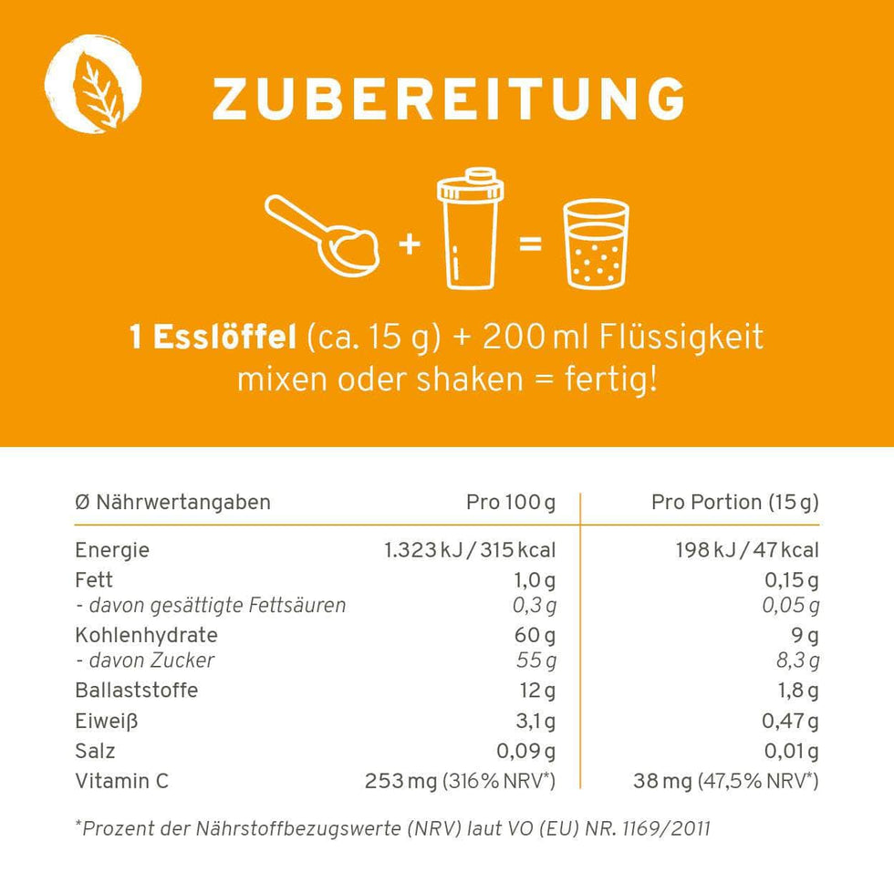 InnoNature Pulver Bio Tropical Beauty Superfood Pulver: Antioxidantienshake aus exotischen Früchten