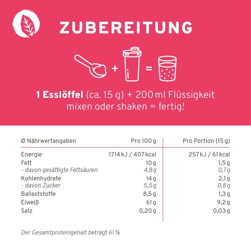 InnoNature SUPERFOOD 1x 450g (30 Portionen) Bio Veganer Protein Mix Superfood Shake