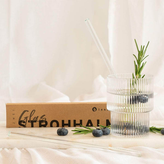  Strohhalme aus Glas