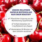 InnoNature Kapseln Melatonin Kapseln: Montmorency Sauerkirsche