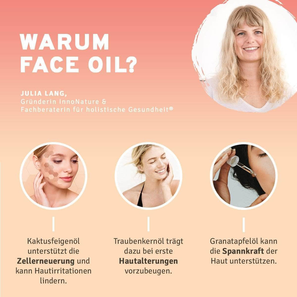 InnoNature Öl 1x Vorteil (1x Aloe Hyaluron Creme, 1x Aloe Hyaluron Serum, 1x Bio Face Oil) Hydro Face Paket
