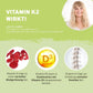 InnoNature Pakete 1x Vorrat (1x Vitamin D3, 1x Vitamin K2, 1x Vitamin B12, 1x Sango Koralle, 1x Vitamin C). Immunsystem und Anti-Müdigkeits-Paket