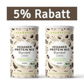 InnoNature Pulver 66 Portionen (2x 500g) Bio Veganer Protein Mix Superfood Shake: Erbse, Reis, Kürbis, Mandel, Chiasamen